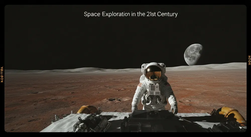 Спутник на орбите с волнами и облаками.