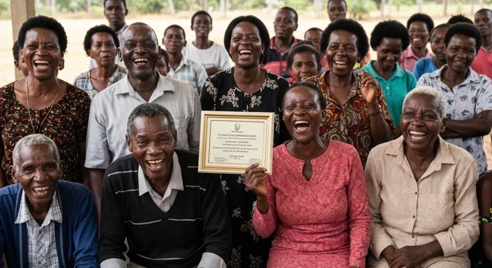 Un campus cubierto de nieve adornado con flores de principios de primavera.