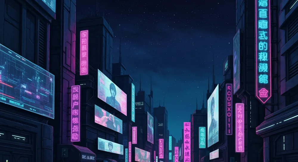 La silueta de una nave espacial contra un vibrante paisaje de Venus.