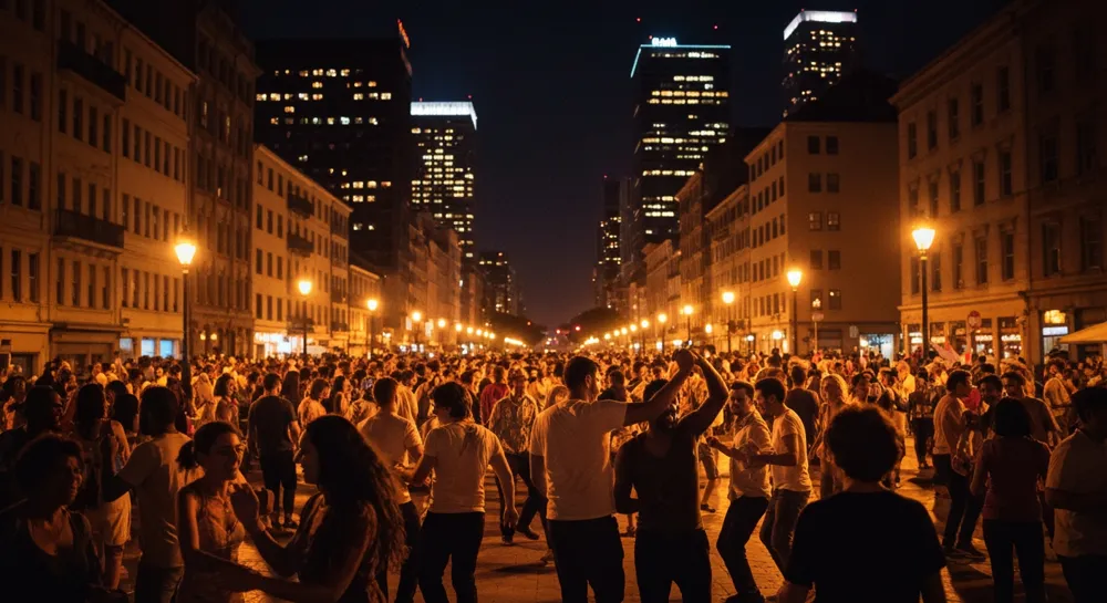 Stahlträger auf einer Brücke, mit Kränen und Wasserstraße.