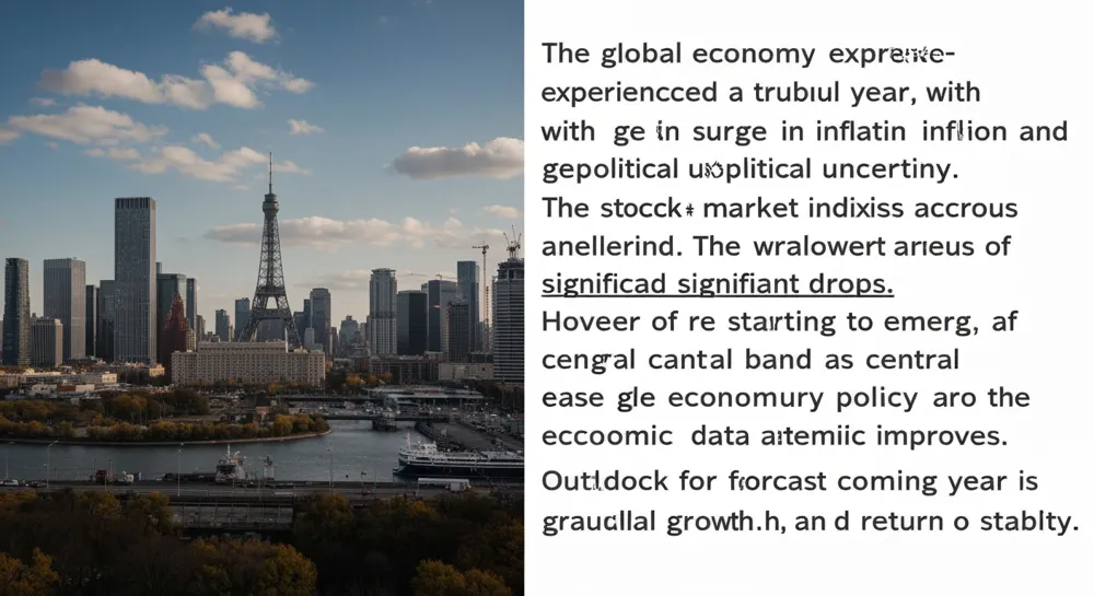 Стрелки фондового рынка с нисходящим трендом и графиками.