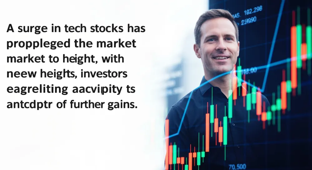 Рост фондового рынка стрелками вверх и вниз.