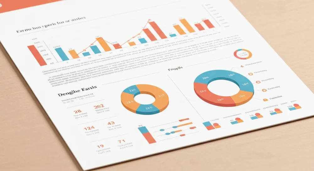 Transaction boursière représentée par des formes abstraites.