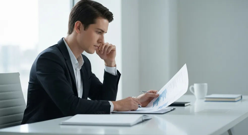 Tendencia bursátil con flechas alcistas y horizonte de la ciudad.