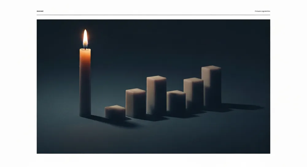 Тенденции фондового рынка со стрелками роста и падения.