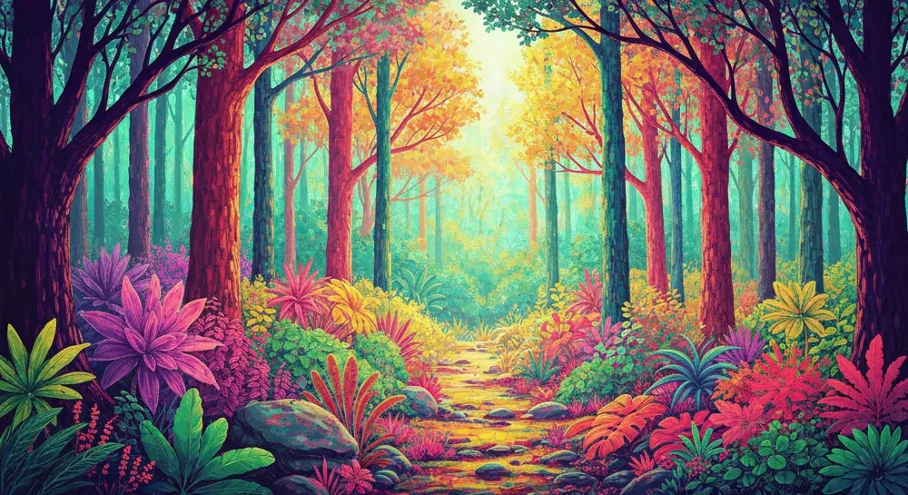 Стилизованный австралийский горизонт с финансовыми символами.