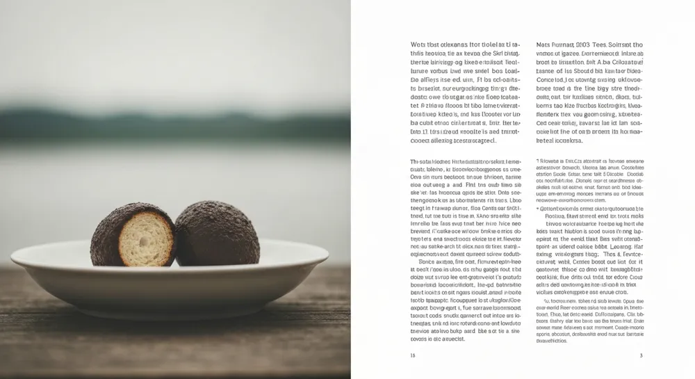 Stylized book pages with abstract corporate motifs.