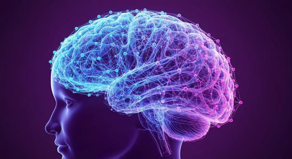 Plante de pois stylisée avec motifs et motifs génétiques.