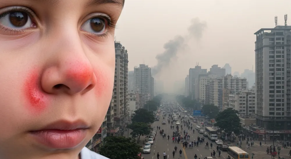 Символ конфликта — раздробленная, затемненная карта Судана.