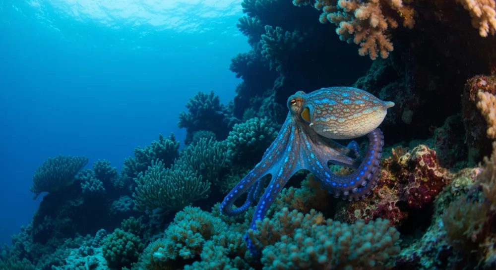 Un telescopio que mira hacia un cosmos estrellado.