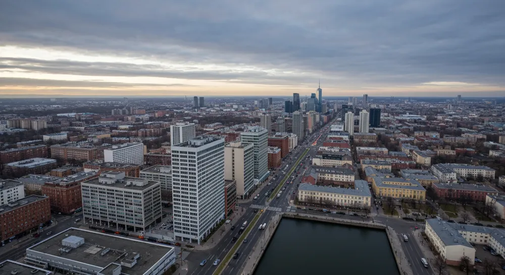 Железнодорожные пути с размытым силуэтом ножа.