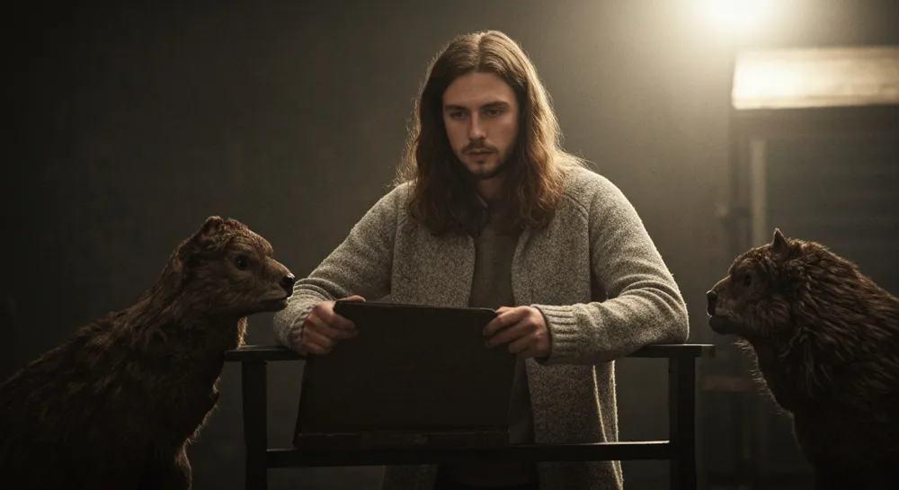 Два контрастных небоскреба под облачным небом.