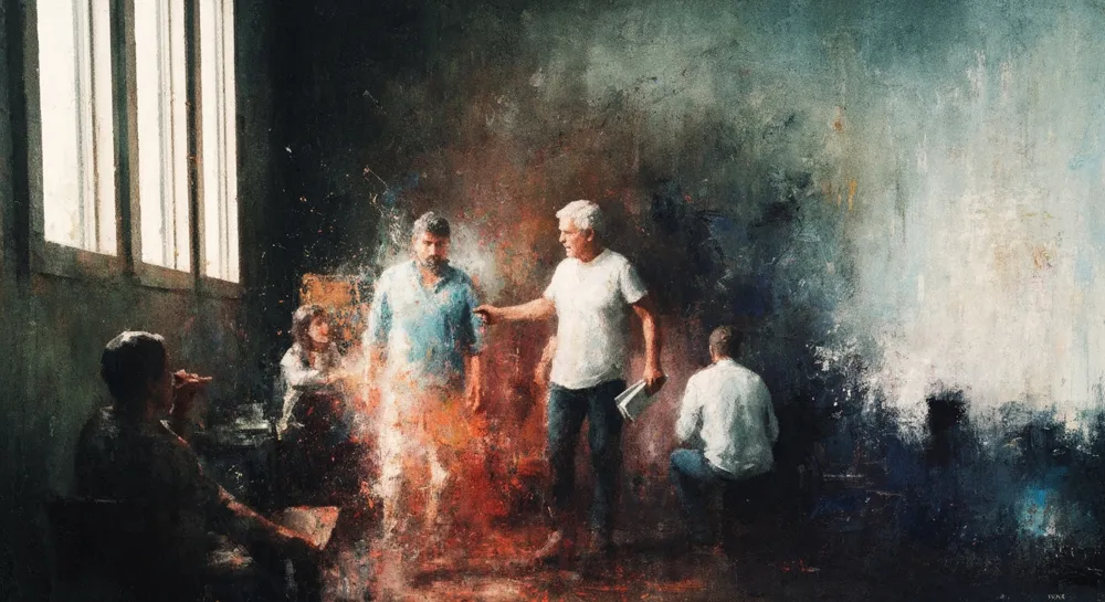 Dos caminos que se cruzan con velas y flores conmemorativas.