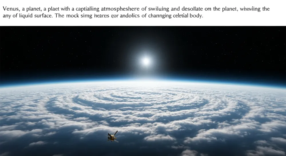 Exploración de Venus a través de imágenes celestes.