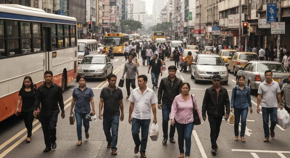 Una vibrante reunión digital con motivos decorativos primaverales y simbolismo.