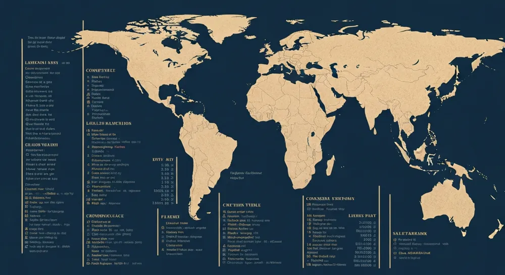 Vivid rain drops with dark clouds and a city skyline.