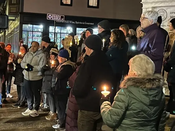 Melrose Community Holds Vigil For ICE Shooting Victim