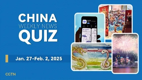 Quiz Semanal de Noticias sobre China del 27 de enero al 2 de febrero de 2025