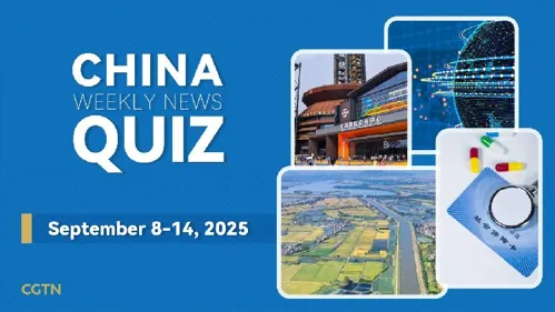 Quiz Semanal de Noticias de China del 8 al 14 de septiembre de 2025