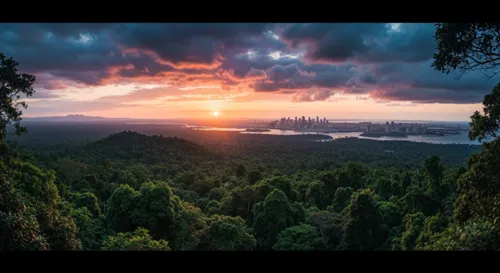 Un globe entouré de divers matériaux d'étude et de drapeaux.
