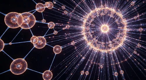 Глобус с выпускными кепками, стрелками и разнообразными флагами.